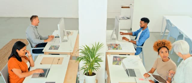 Ein zufriedenes Team 